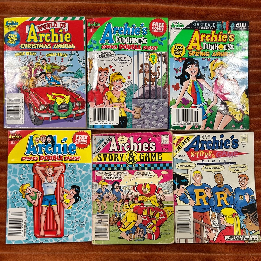 Archie Comic Mixed Lot Of  Digest Magazines Lot Of 12 Books Archie Comics